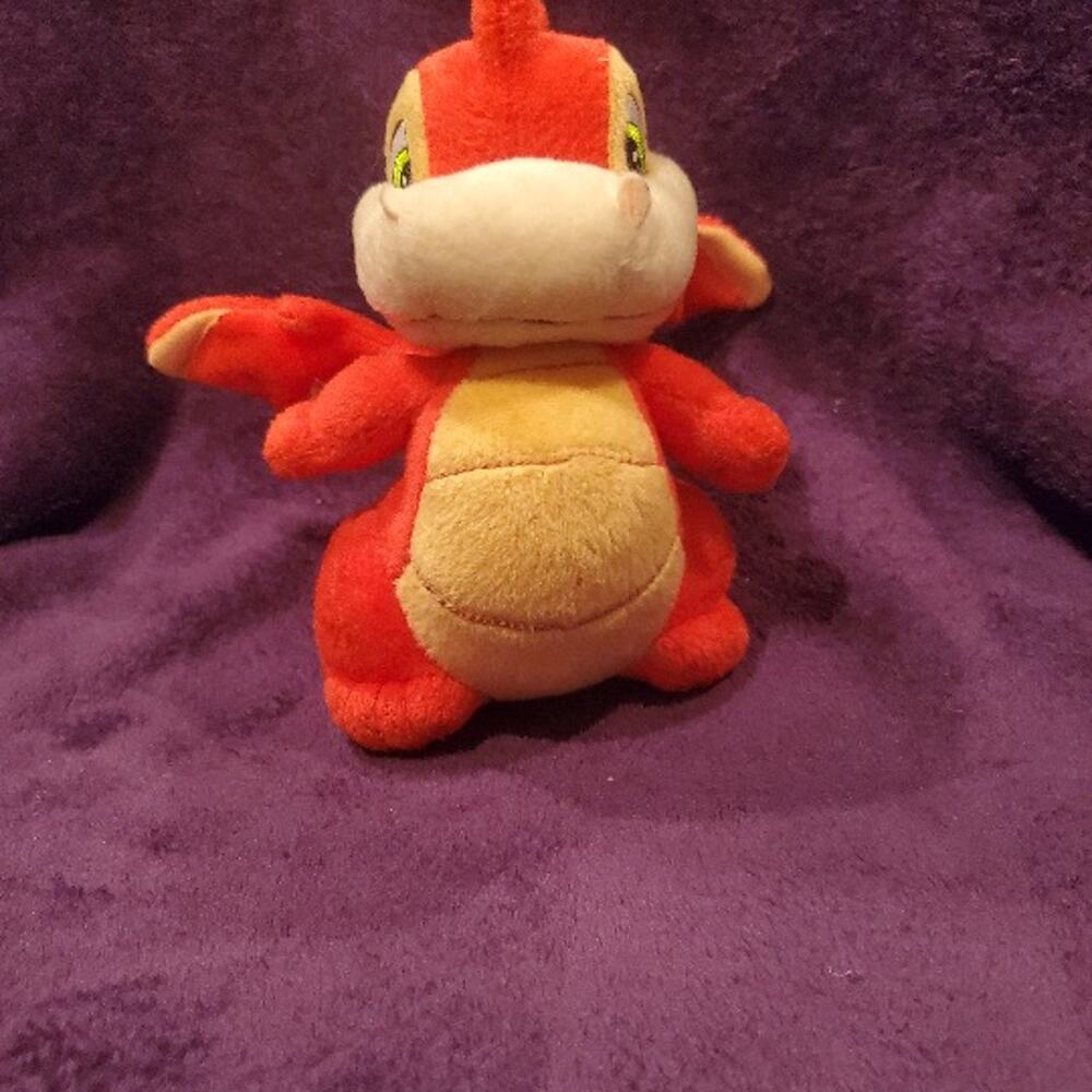 Neopets - Red Scorchio Plushie Limited Too Y2K Vintage Plush Toy Dragon - Picture 3 of 7